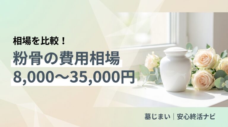 粉骨の費用相場と業者選びのポイント
