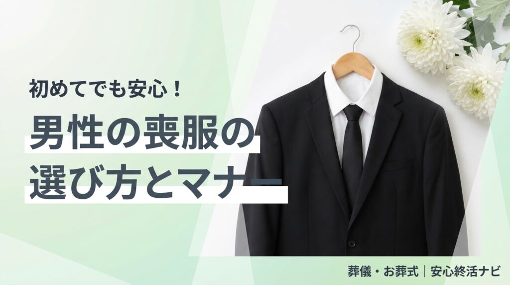 男性の喪服の選び方とマナー