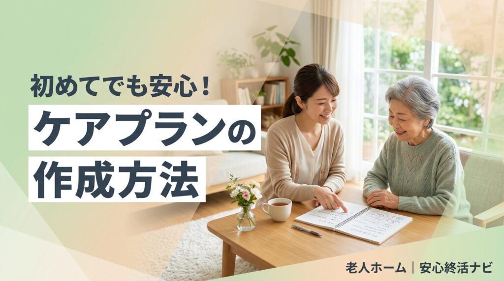 ケアプラン とは 作成方法のイメージ画像