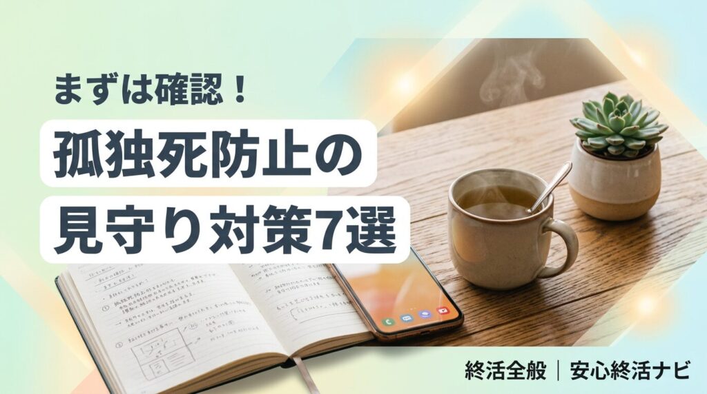孤独死 防止 対策 見守りのイメージ画像