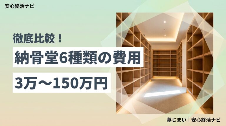 納骨堂 費用 種類 選び方のイメージ画像