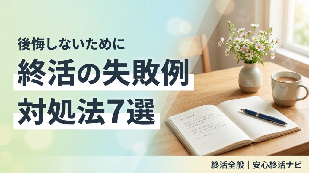 終活 失敗 トラブル 対処法 のイメージ画像